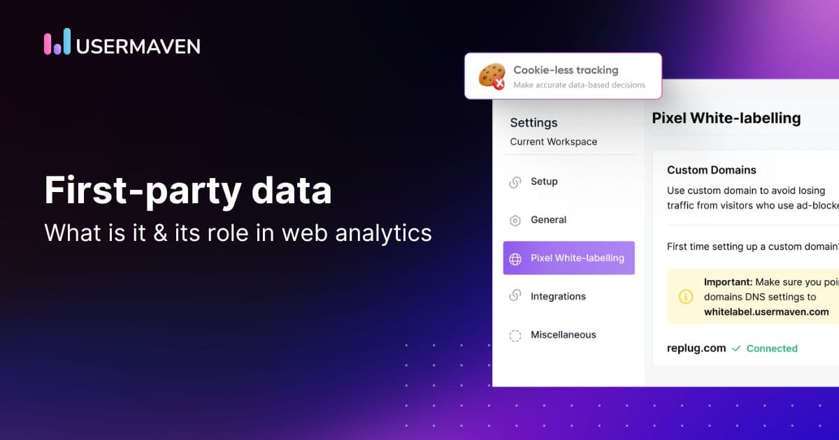 What is first-party data [and its role in web analytics]