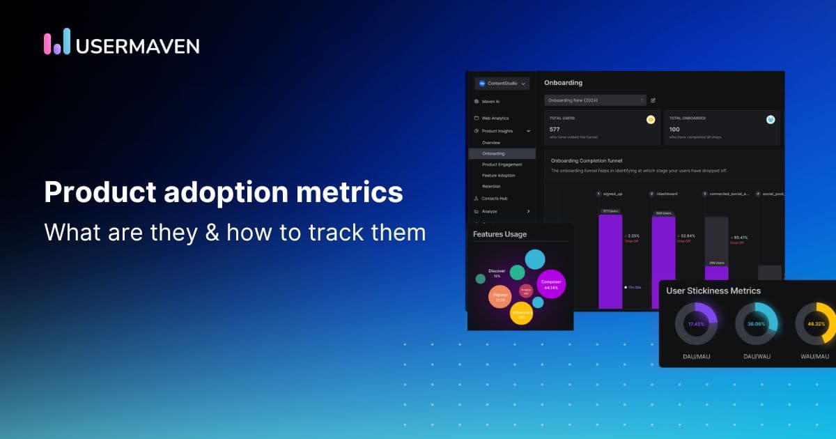 13 essential product adoption metrics to track for success