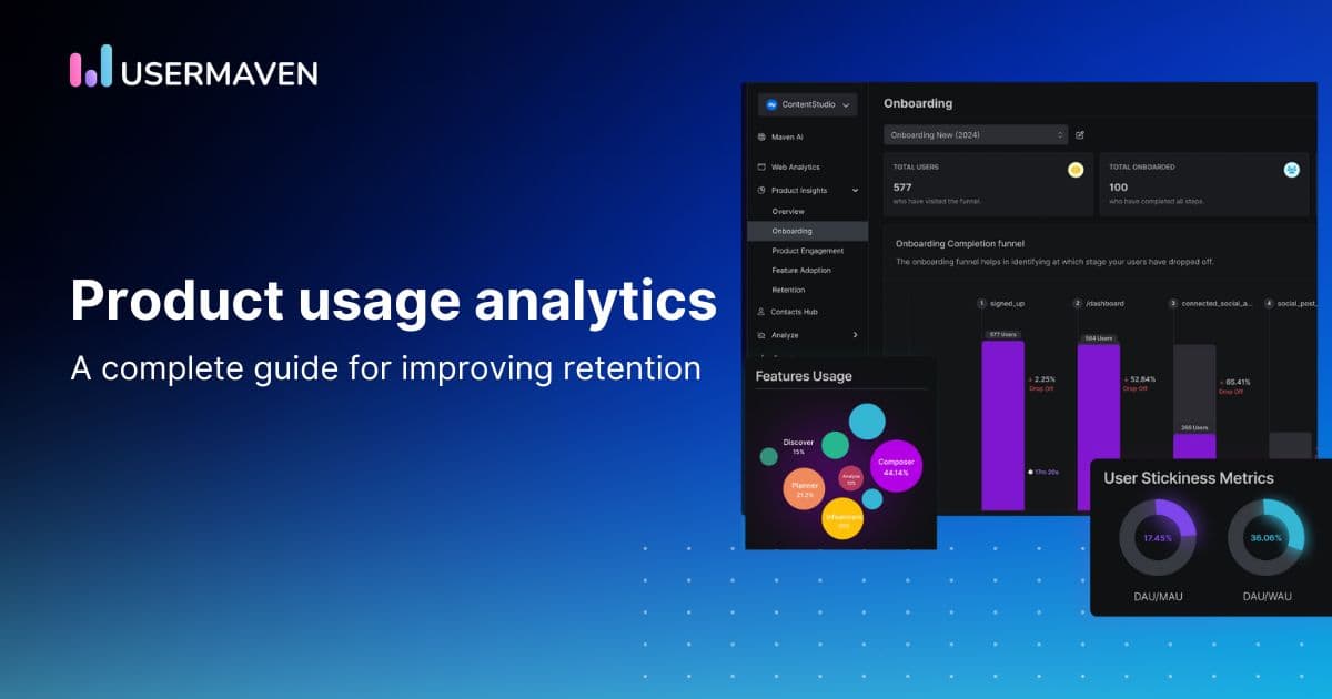 [Product usage analytics] A complete guide for improving retention