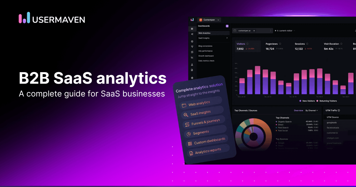 The ultimate B2B SaaS analytics guide for marketers and founders