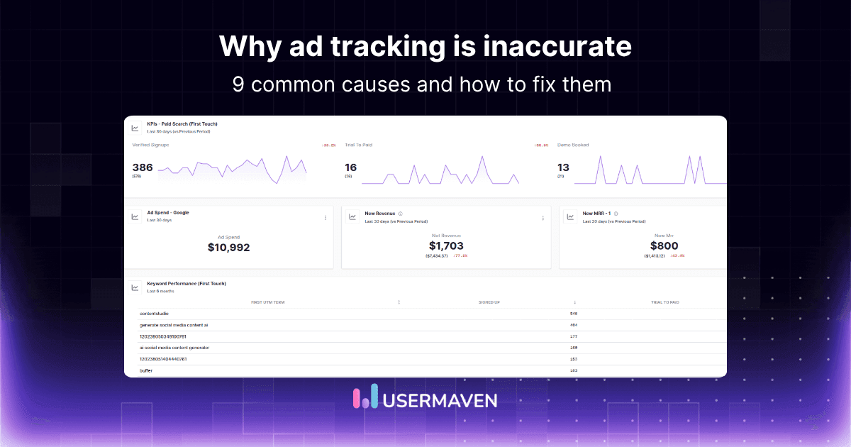 Why Ad tracking is inaccurate: 9 causes &amp; fixes
